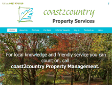 Tablet Screenshot of coast2countrysa.com.au